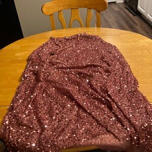 Shein sequin backless dress
